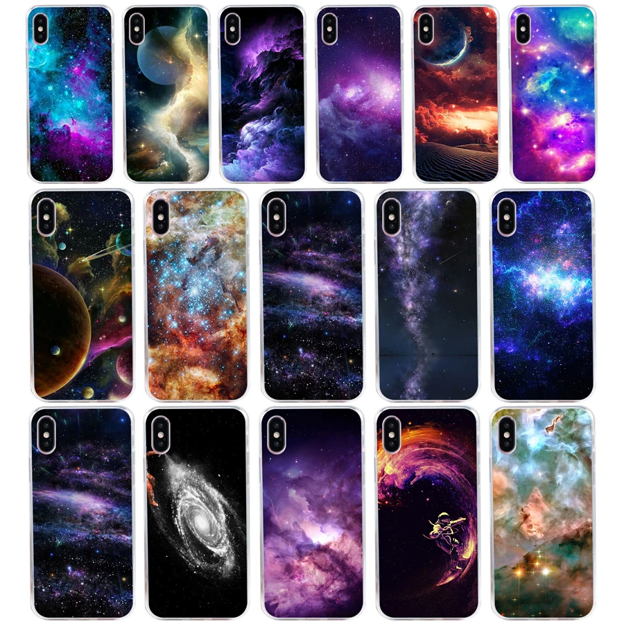 50AQ Art Star Tree Sky Space Мягкий Силиконовый ТПУ чехол для телефона iphone 5 5s se X XR XS Max |