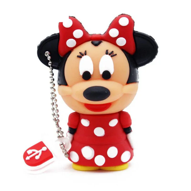 JASTER мышь Микки и Минни USB флеш-накопитель животные мультфильм pendrive 4 ГБ/8 ГБ/16 ГБ/32 ГБ изысканный флеш-накопитель Забавный usb - Цвет: Red