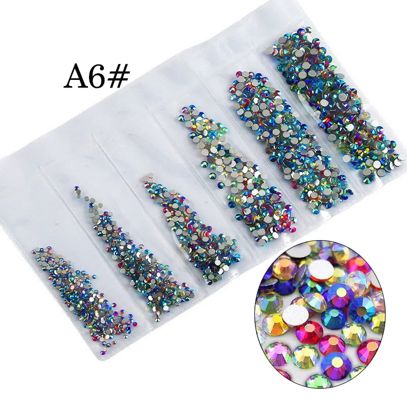 A6 Rhinestones Стразы сваровски FRANCHESKA блестящие стразы на ногти для украшения для ногтей кристалл страз гель лак коди смешанные размеры маникюр инструменты комплект стразы стекло стразы сваровски для дизайн ногтей - Цвет: A6 Rhinestones