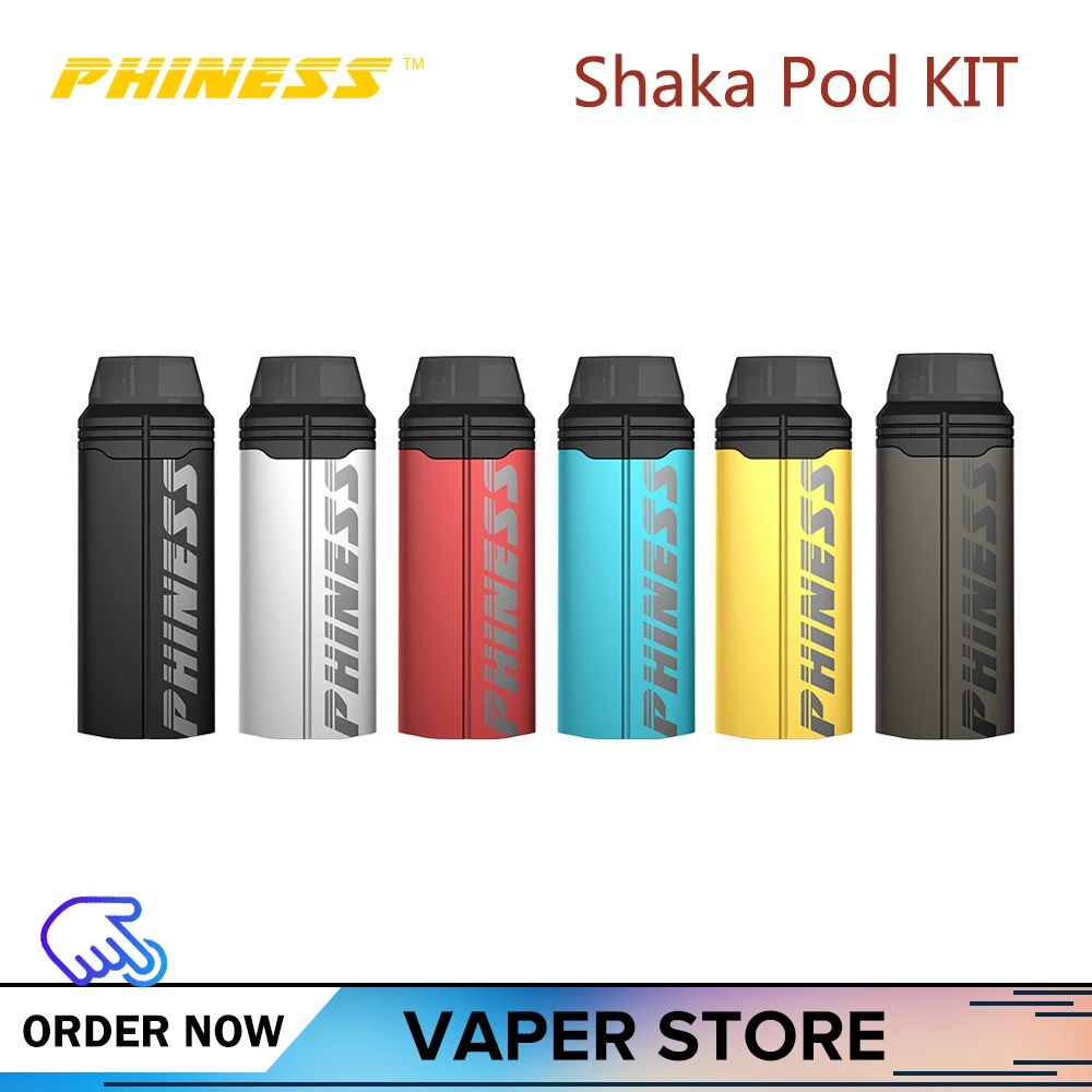 Оригинальный комплект Phiness Shaka с аккумулятором Bulit 380 мАч электронная сигарета 1 5