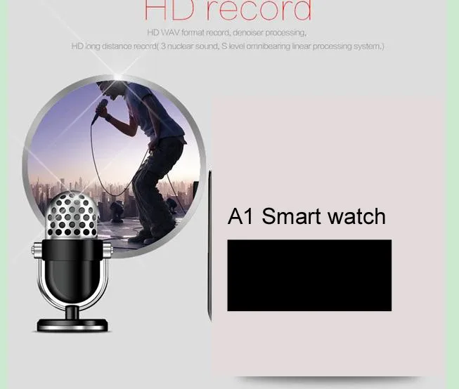 10 шт. A1 Смарт-часы с Шагомер Камера Facebook, Whatsapp SIM карты вызова Smartwatch для IOS huawei Xiaomi Android смартфоны HTC