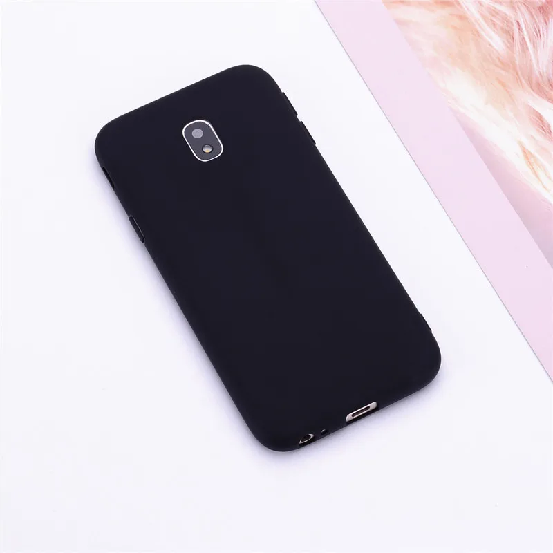 Black Силиконовый чехол для samsung J3 чехол мягкий карамельный цвет Силиконовая задняя крышка для samsung J3 чехол для samsung Galaxy J3 - Цвет: Black