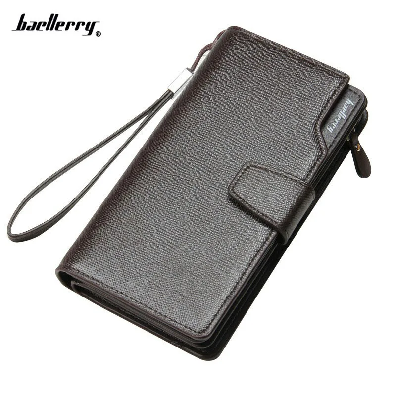 

Baellerry Men Wallets New Design Men Purse Casual Wallet Clutch Bag Brand Leather Long Wallet Brand Hand Bag For Men Purse