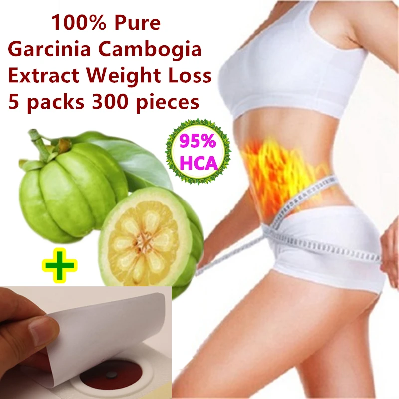 

5 Packs 300 Tablets Nature Fast Weight lost Products Burning Fat 100% Pure garcinia cambogia extract Slim body 95% HCA