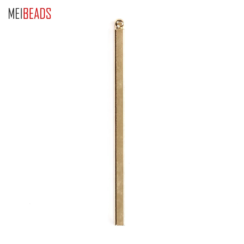 MEIBEADS Винтаж цинковый сплав золотой цвет полосы серьги Шарм для браслета и