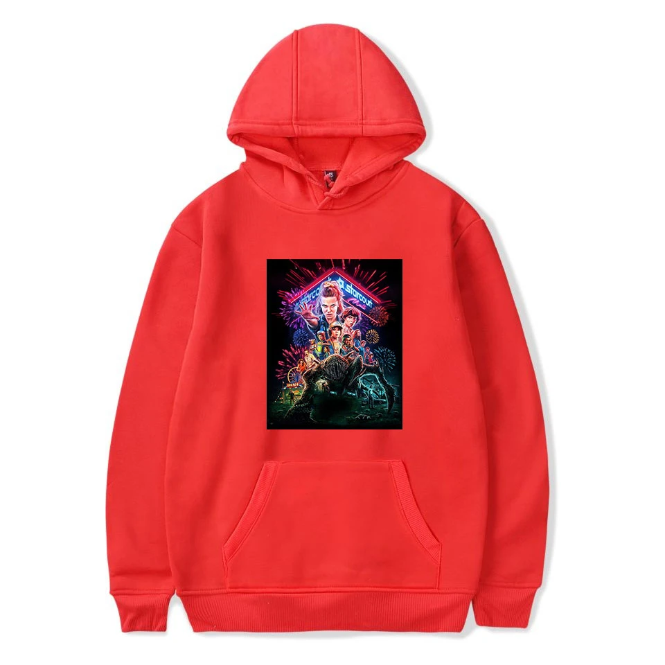 Stranger things SHEIN fashion cool comfortable Hoodies Sweatshirt Hipster Basic Popular kpop Casual Pullovers | Женская одежда