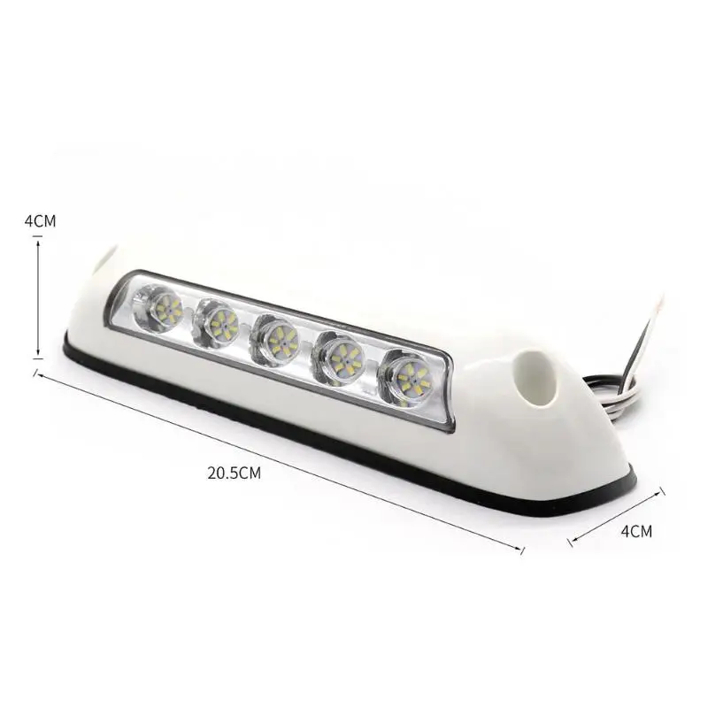 VODOOL 12V 2.6W LED RV Awning Porch Light IP67 Waterproof For Marine Caravan Camper Trailer Motorhome 5LED Exterior Camping Lamp |