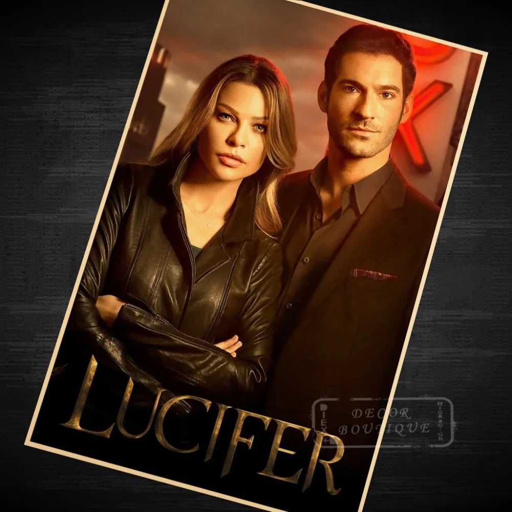 Lucifer Сезон 1 (2016) Классический ТВ Холст Картина винтажный постер винтажные DIY