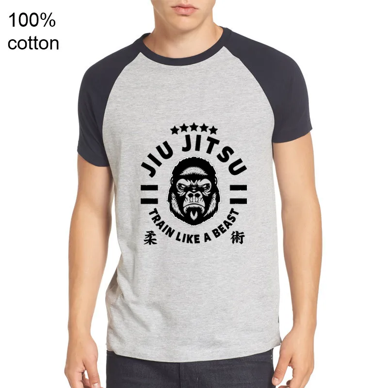 Кунг Фу шимпанзе юджитсу Футболка мужская дизайн как футболка с надписью Beast