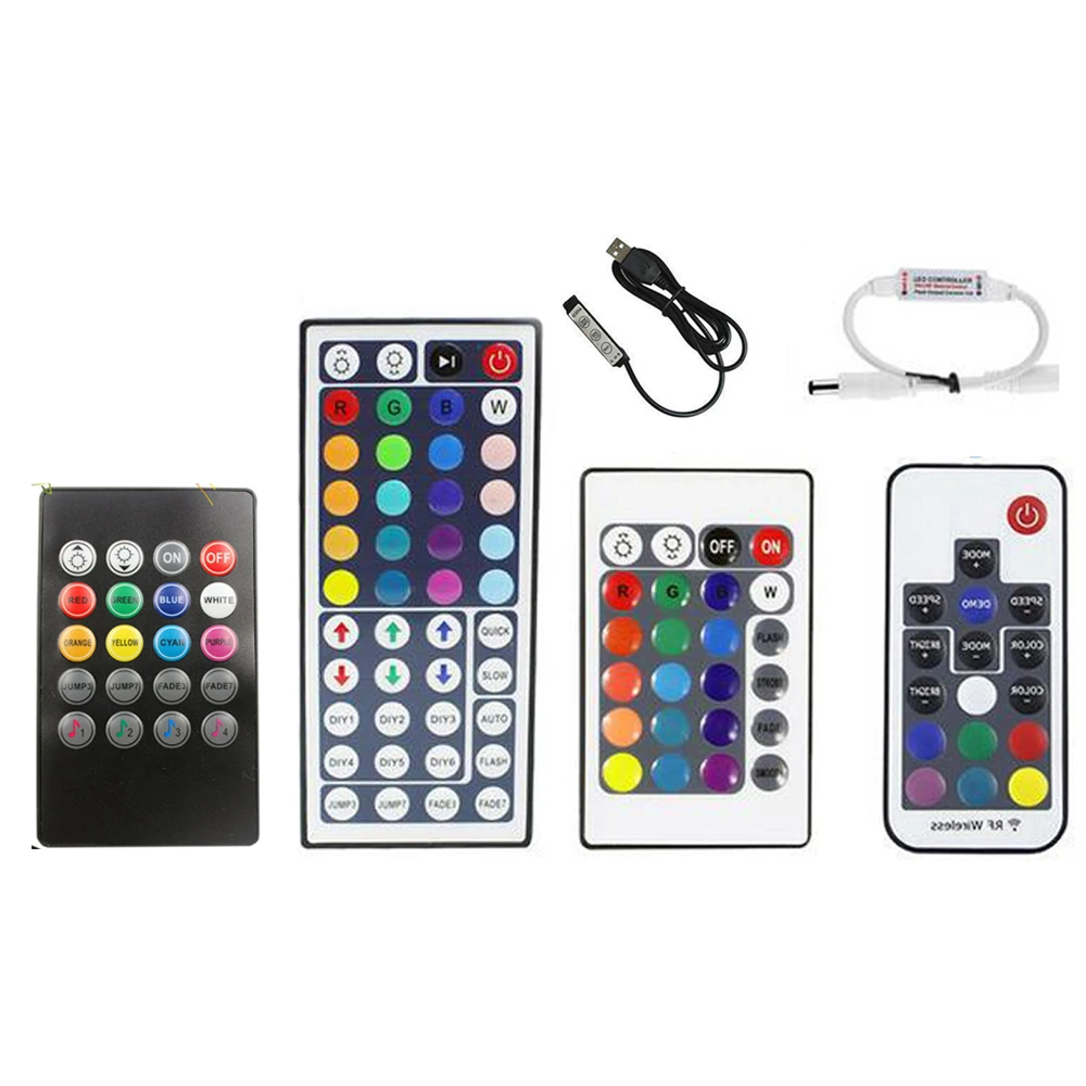USB DC RGB музыкальный светодиодный контроллер IR RF беспроводной мини пульт
