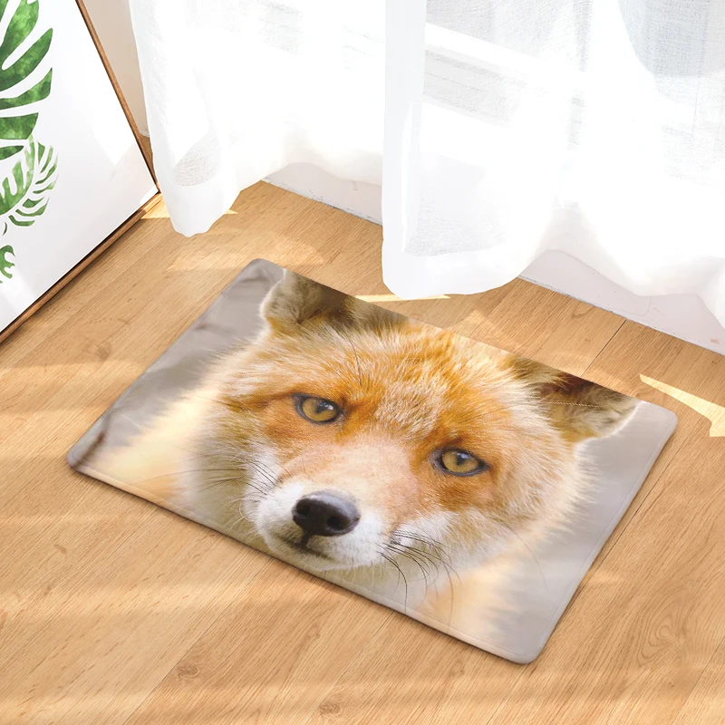 Рисунок лисы стиль печать ковры противоскользящие напольные коврики для