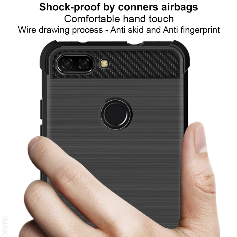 Чехол IMAK из силикона для Asus Zenfone 5 5Z Max M1 Plus/ Pro ZC600KL ZA550KL ZB631KL ZE620KL ZB570TL защитный от ударов.