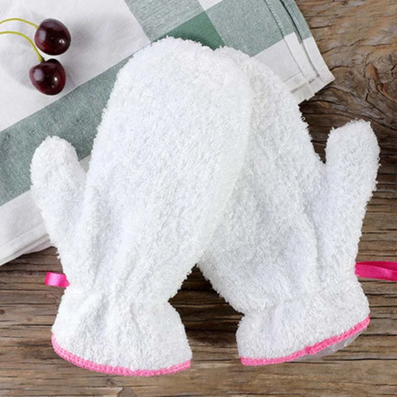 1 pair Микрофибра, перчатки для чистки посуды, кухонное полотенце, чистящие тряпки для мытья автомобиля, полотенце для очистки пыли, маслостойкие, Glov - Цвет: 1 pair