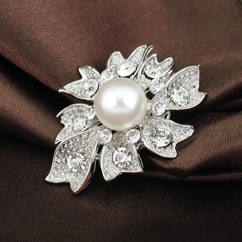 Необычный креативный Большой Имитация Жемчужный Цветок из горного хрусталя