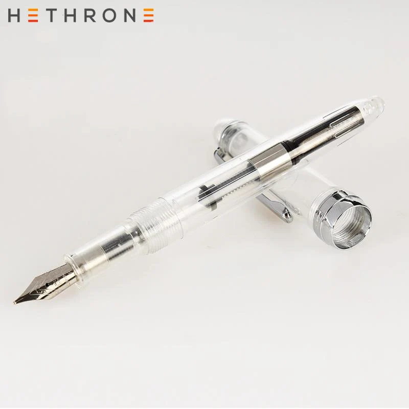 Hethrone новинка 2019 авторучки 992 прозрачный белый цвет спираль круглый корпус для