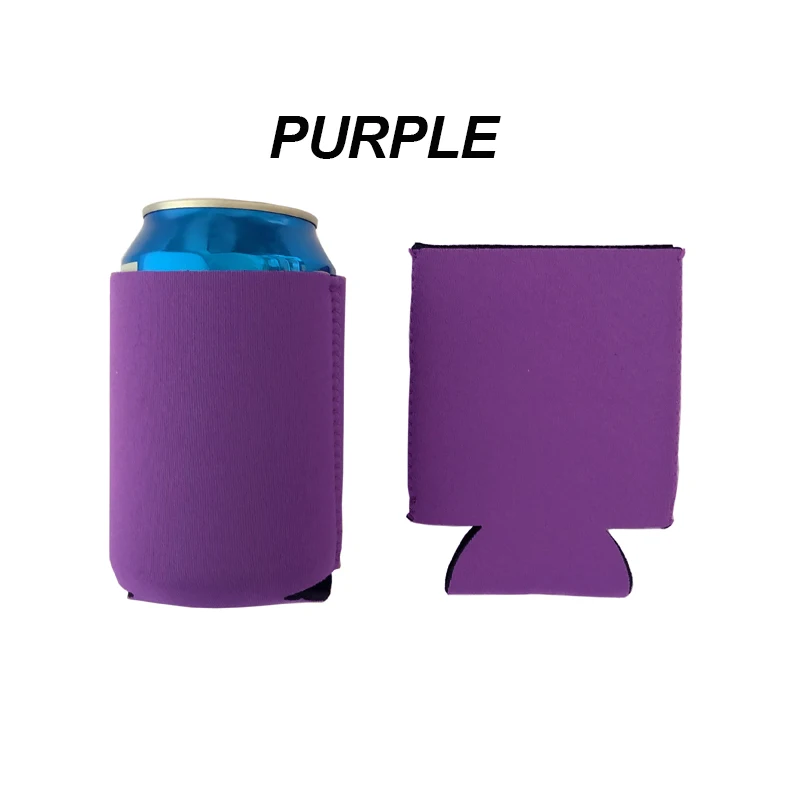 1 шт. неопреновые пустые бутылки пива охладители на заказ Koozie может охладители рукава Свадьба для подарка День Рождения украшения для девичника - Цвет: Purple