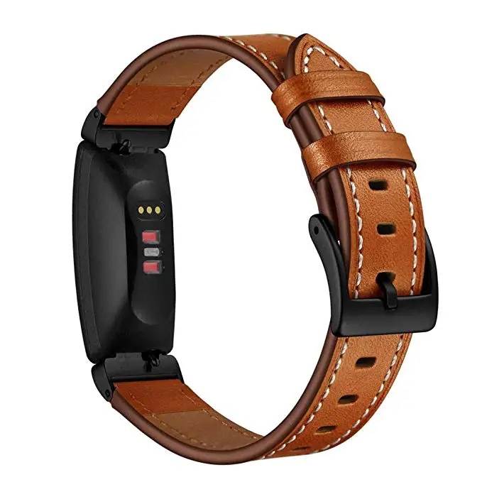 Кожаный ремешок для Fitbit Inspire HR сменный Ремешок Браслет Смарт часы