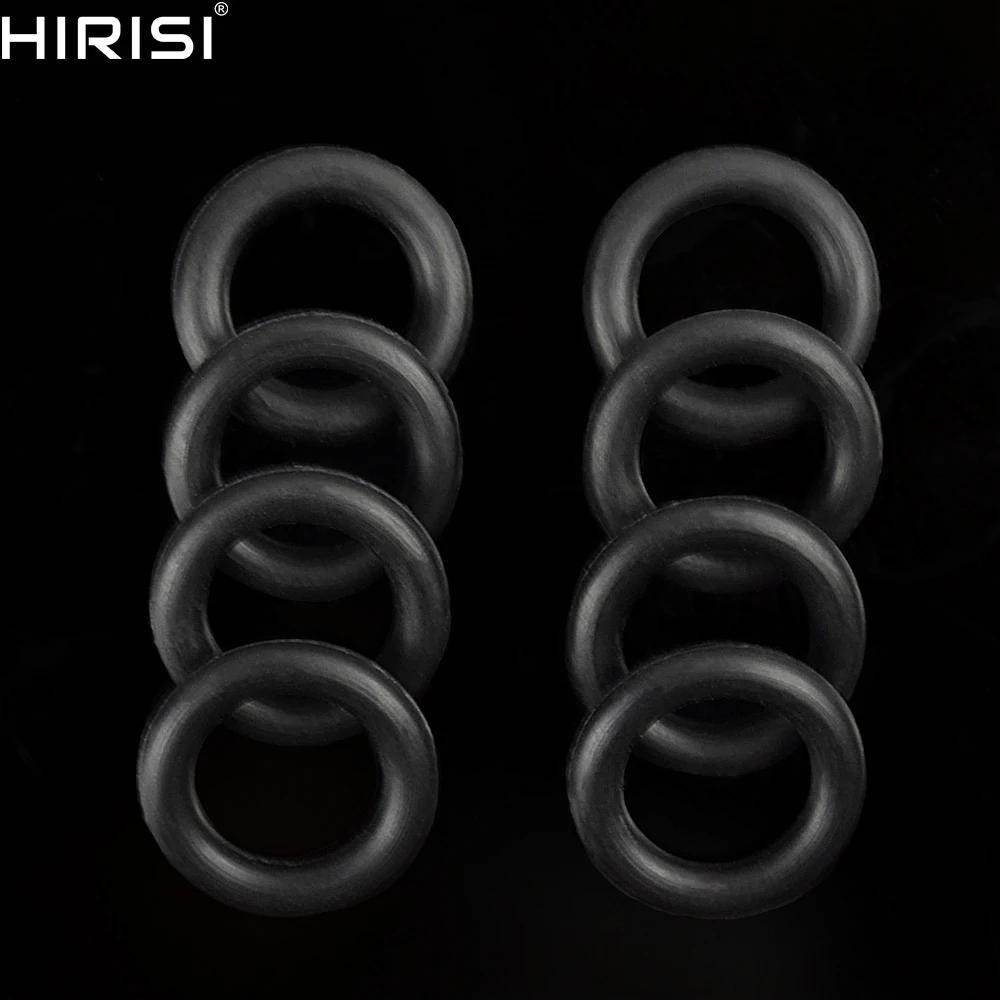 Hirisi 50 шт. резиновые уплотнительные кольца черный для сигнализатор клева рыбалки
