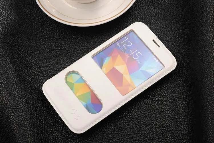 S5 Neo Роскошный кожаный чехол с окошком, откидная крышка для Samsung Galaxy S5 Neo G903F G903W G900F G910F G900H G900FD