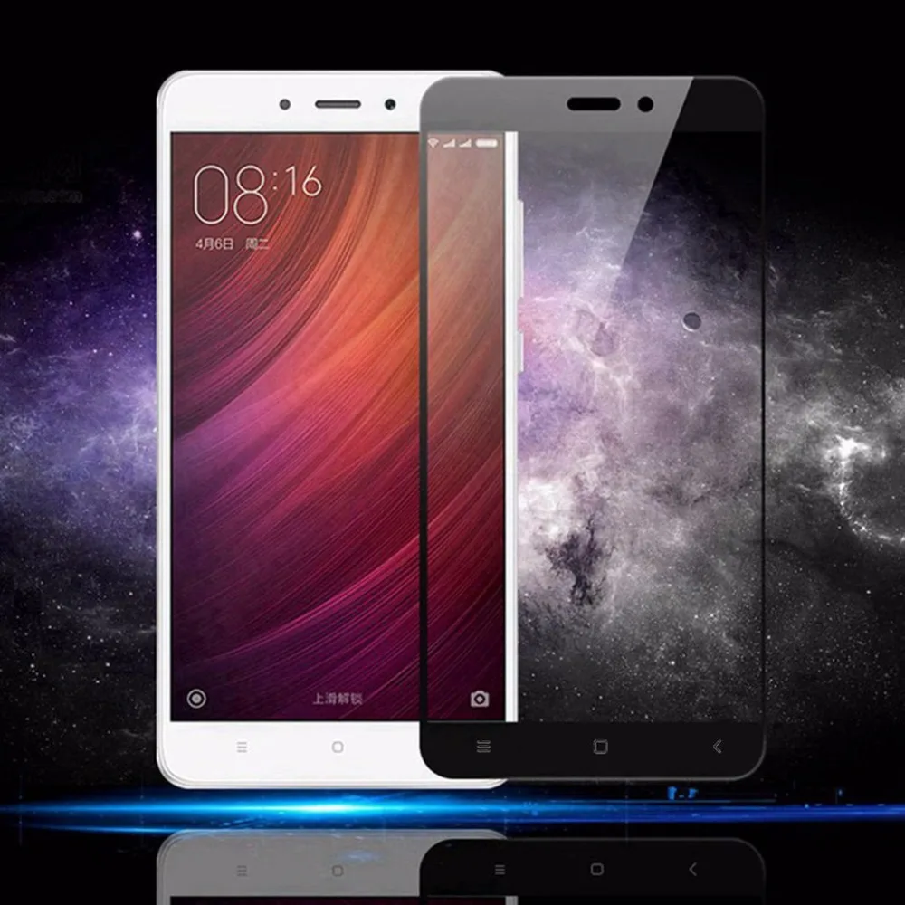Закаленное стекло для Xiaomi Redmi 4A ультратонкая Защита экрана пленка белого черного