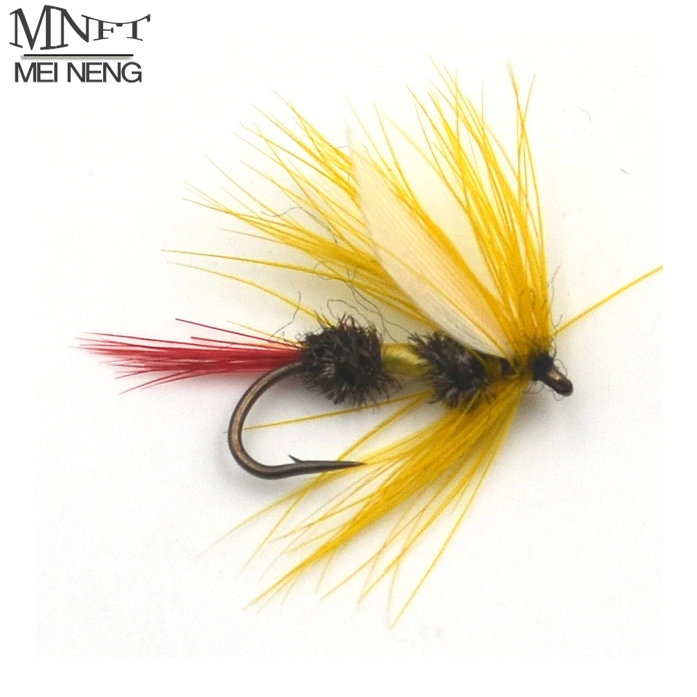 MNFT 10 шт # желтый цвет белый крыло Королевский Wulff Coachman Fly Bass форель окунь мухи для