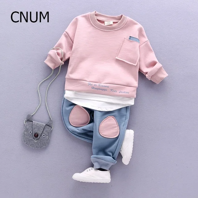 Осенние комплекты детской одежды CNUM детская одежда хлопковые повседневные