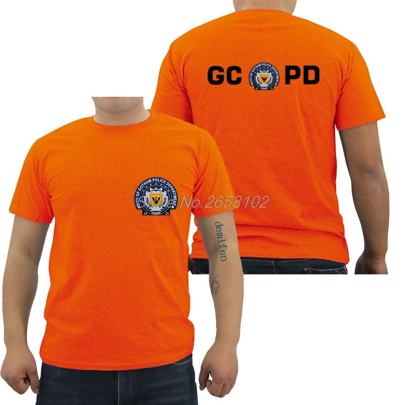 Лидер продаж модная футболка из 100% хлопка новинка с логотипом команды полиции