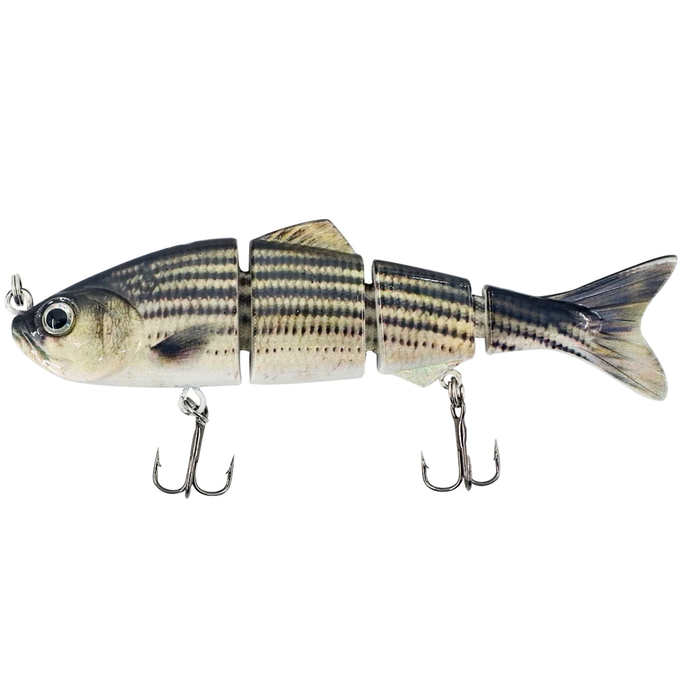 4 секции ABS Материал Swimbait твердая мульти-Рыбная приманка из нескольких сегментов