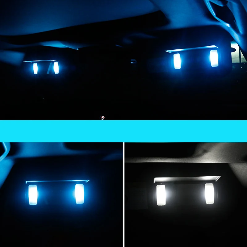 Зеркало для макияжа LED освещение аксессуары автомобиля атмосферное украшение