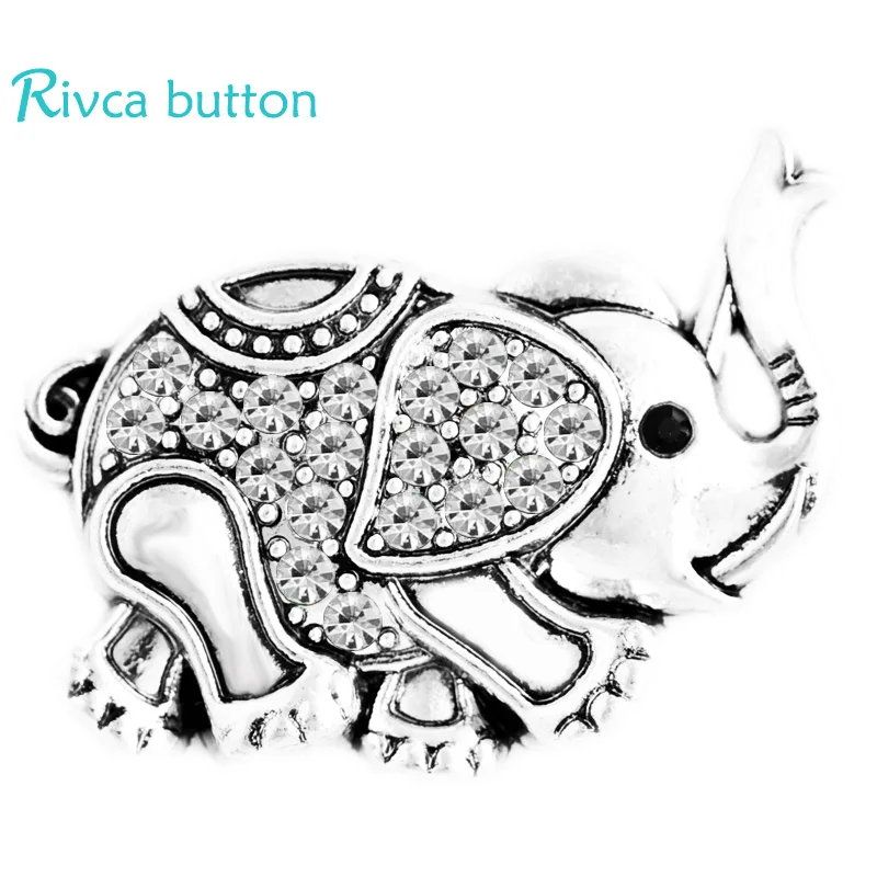 Ювелирные изделия Rivca Новое поступление металлический слон стразы