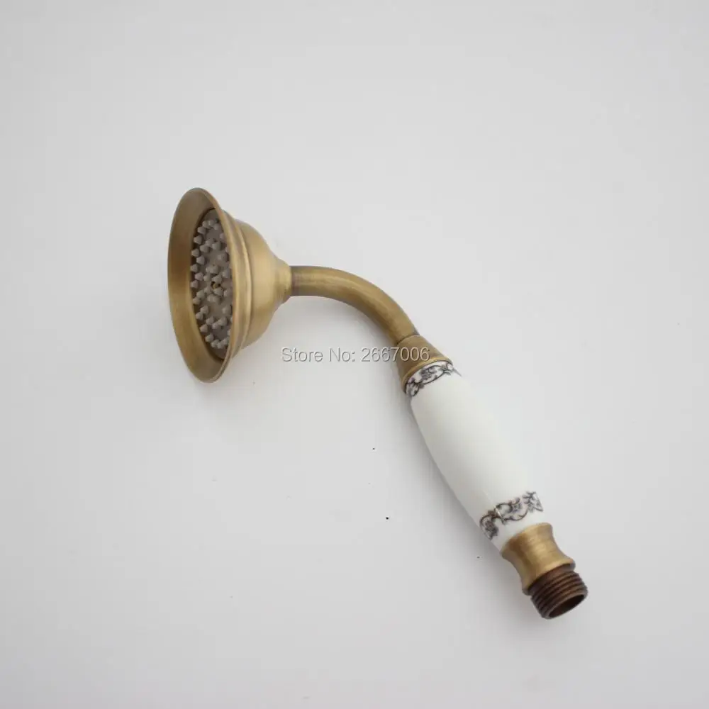 

Free Shipping New Faucet Replacement Antique Black Bronze hand shower Ceramic Handheld Shower Head Bathroom Sanitary Ware ZR2037