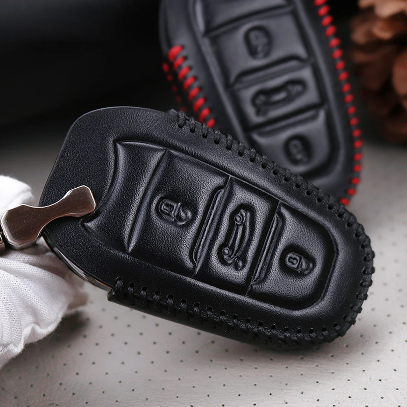 KUKAKEY чехол для автомобильного ключа из натуральной кожи Citroen C5 C6 C4L CACTUS C3XR DS с