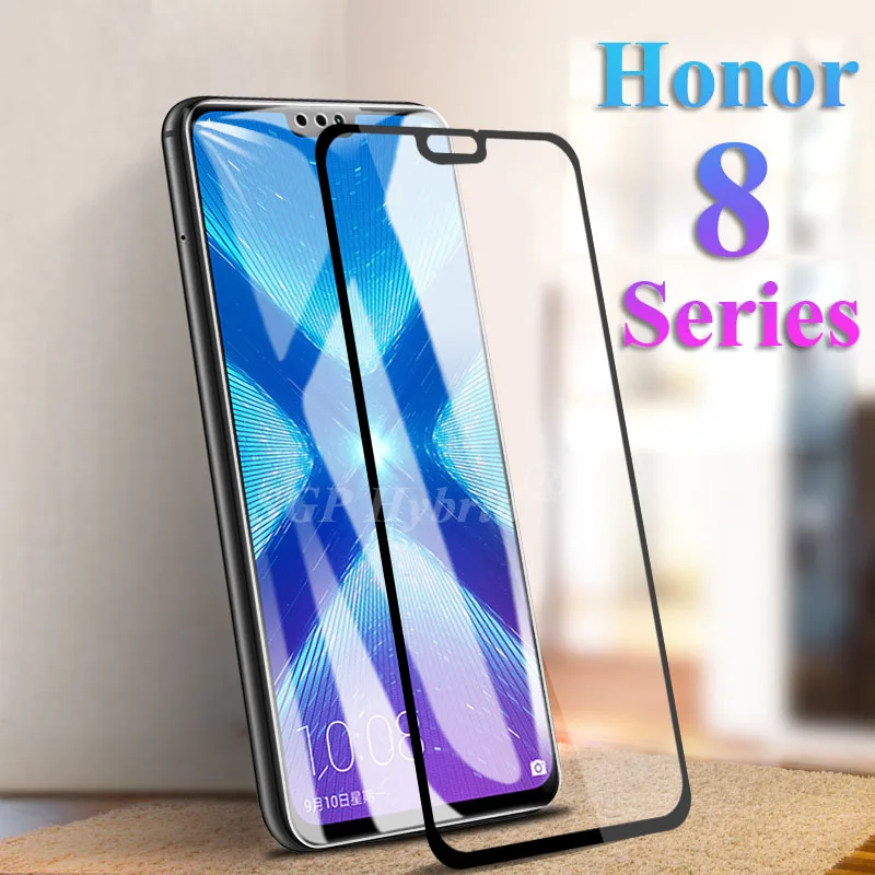 Защитное стекло для honor 8 x полное покрытие защита экрана защитное на lite