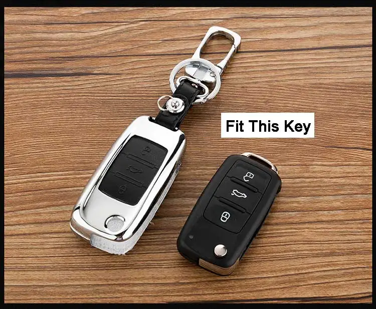 Peacekey цинковый сплав+ кожаный чехол для ключей автомобиля для VW Skoda Seat Octavia A5 A7 Rapid Fabia Superb Citigo Yeti Jetta Passat CC