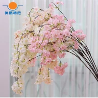 4pcs artificial sakura flower vineartificial sakura cherry blossom flowe vine for home and wedding decoration