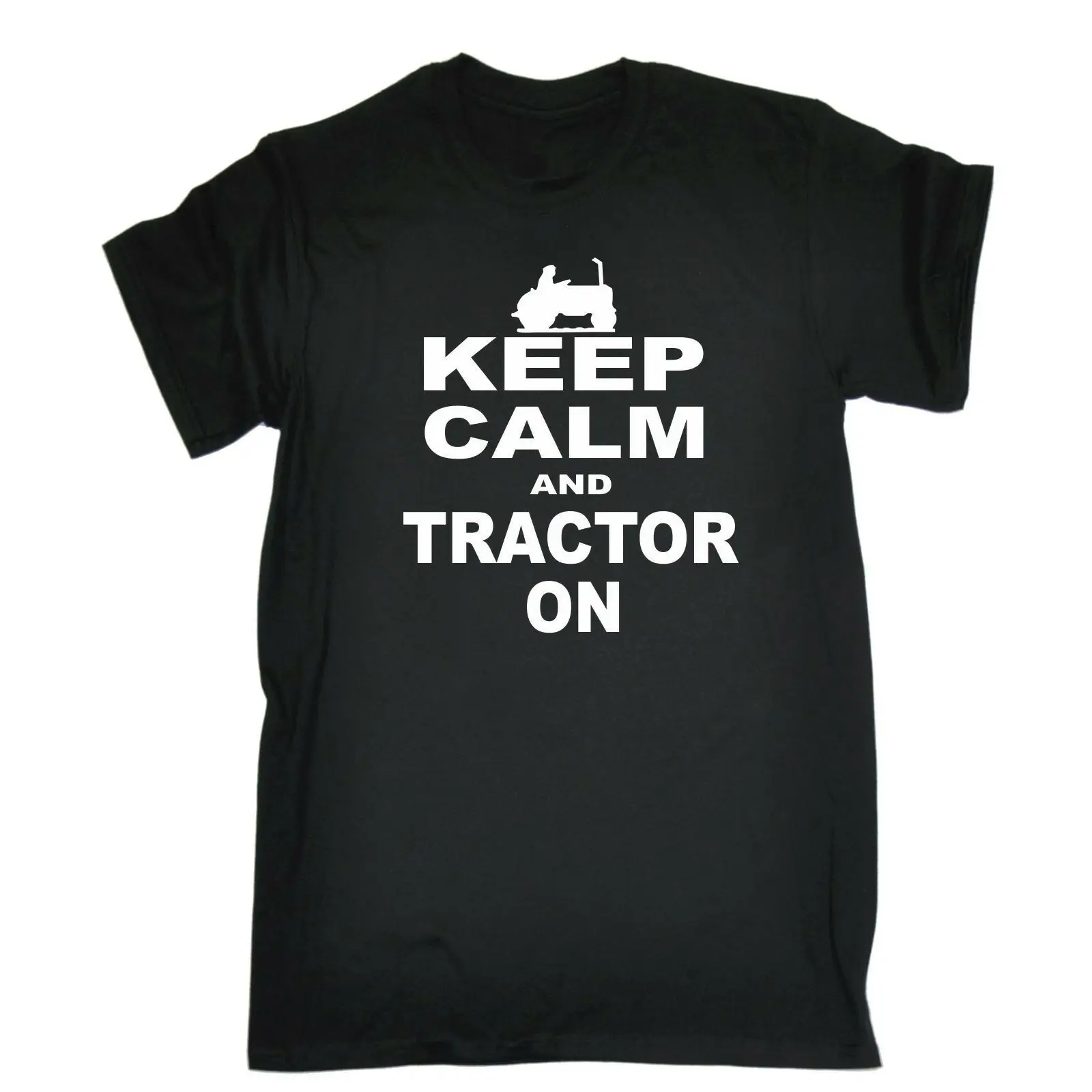 Футболка с надписью Keep Calm And Tractor On Farmer Farming лучший подарок на день рождения