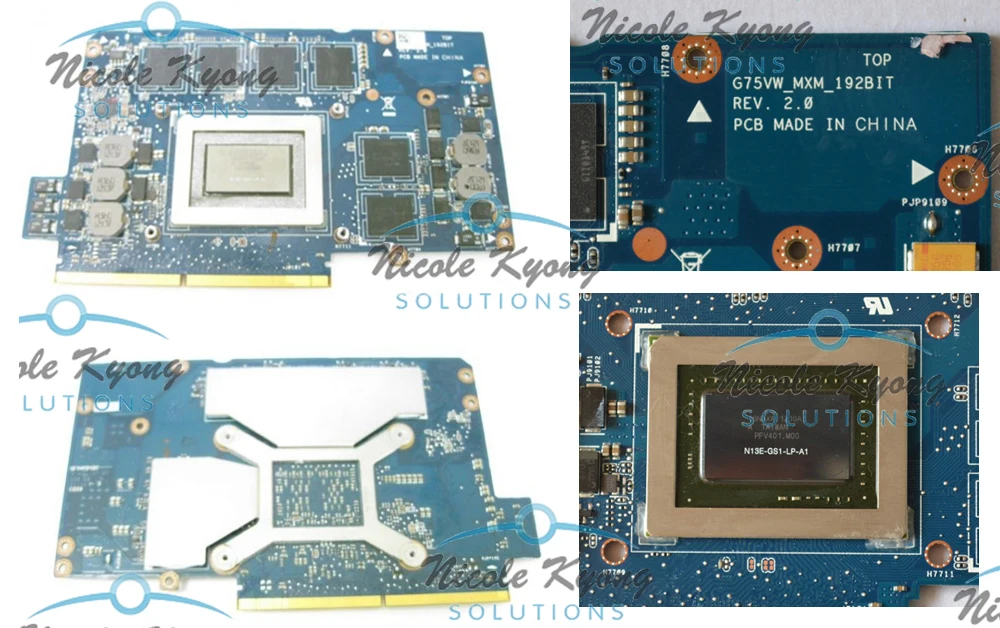 60-N2VVG1200 60-NLEVG1001-D01 69N0NQV10D01 N13E-GS1-LP-A1 GTX 670M DDR5 3GB VGA Видеокарта для ASUS G75V G75VW