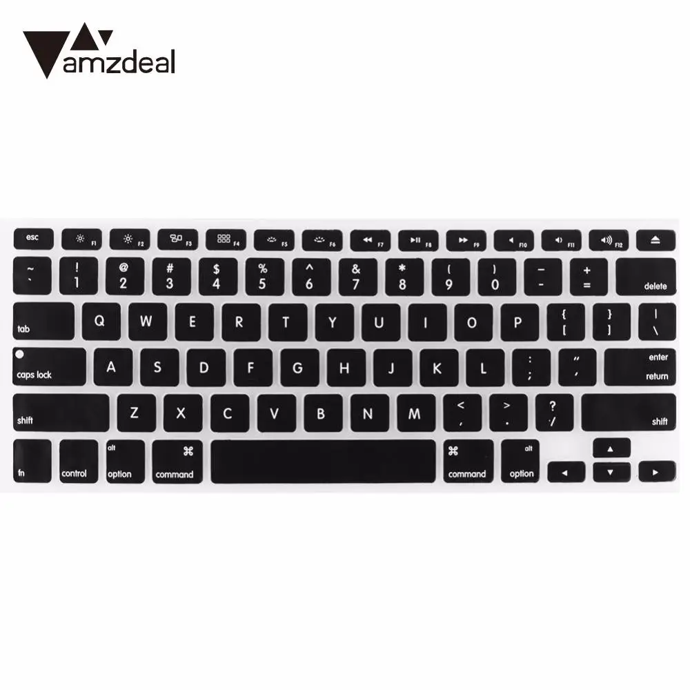 Amzdeal Мягкая силиконовая защитная накладка для клавиатуры кожи Mac Pro 13 15 дюймов