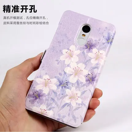 Xiaomi Redmi Note 4X чехол с мультяшным рисунком из искусственной кожи защитный Fundas для