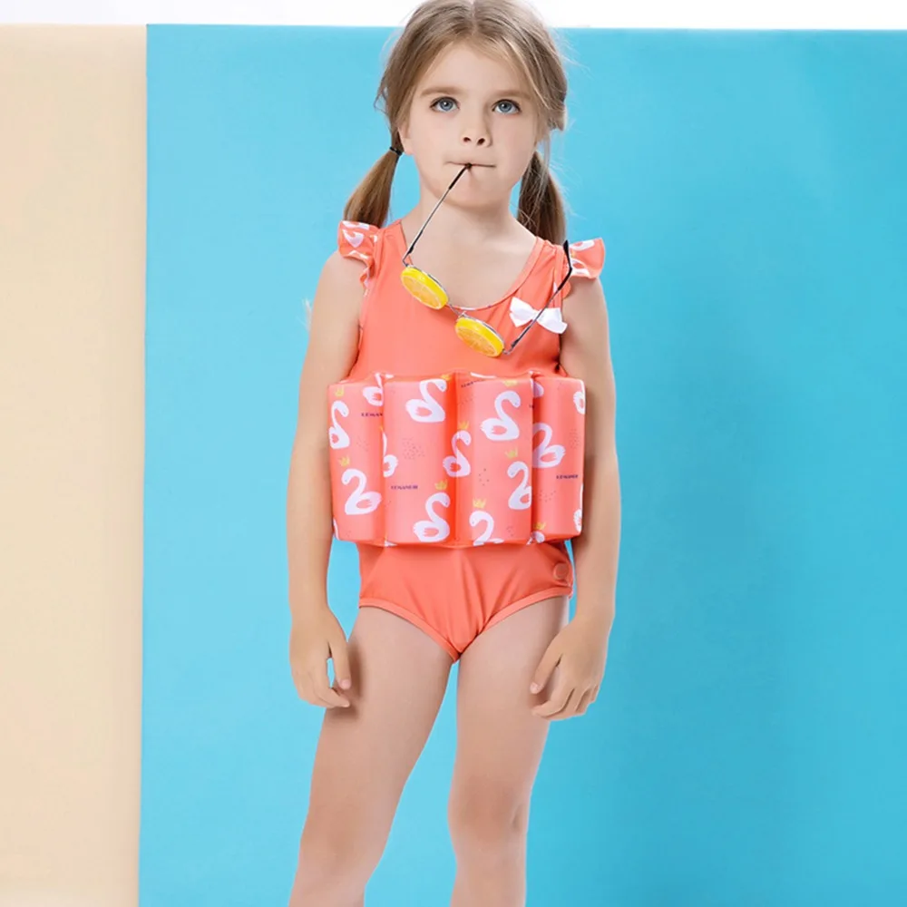 Girls Swimsuits Child Swimming Trunks Shorts Children's Swimwear Kids Buoyancy Swimsuit Baby Boys Girls Swim Vest