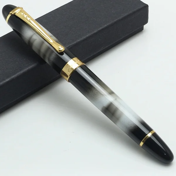fountain pen Jinhao X450 авторучка 18KGP 0.7 мм широкий перо без пенал школьные канцелярские принадлежности 21 стилей Розовый и золотой - Цвет: fountain pen