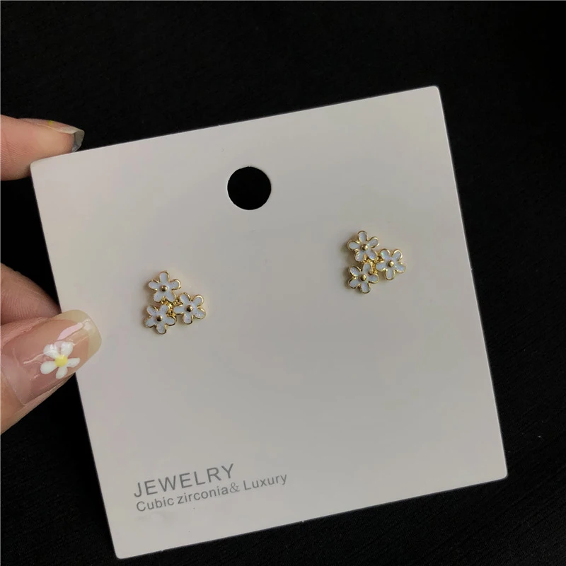 Модные женские серьги 2019 Милая смола цветок гвоздики Женские аксессуары