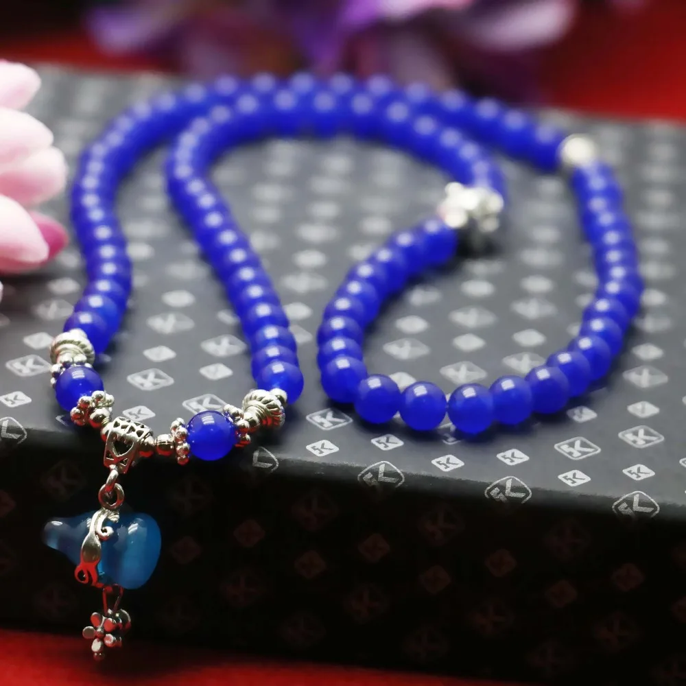 6 мм и очень часто синие Бусины Из халцедона с украшением в виде кристаллов