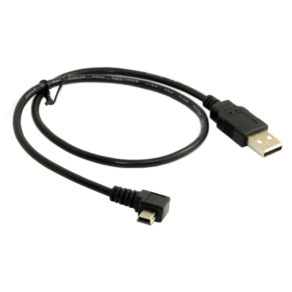 Кабель для передачи данных 6 футов папа Mini Usb тип A 5-контактный левый Угловой 90