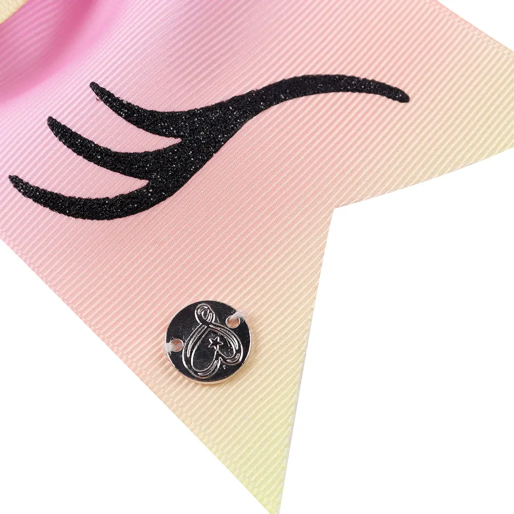 7 дюймов радужные бантики с резиновой лентой для девочек детские двусторонние