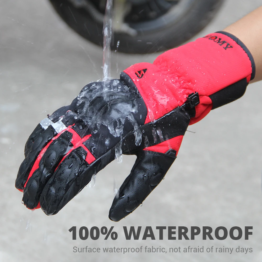 Мужские мотоциклетные перчатки водонепроницаемые мото ветрозащитные Guantes