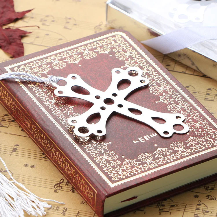 

20pcs/lot Silver Cross With Tassel Bookmark Favor Wedding Favors And Gifts Wedding Gifts For Guests wedding souvenirs