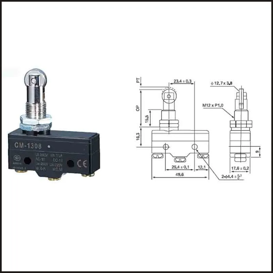 Переключатель путешествия концевой выключатель 24A Электрическая безопасность