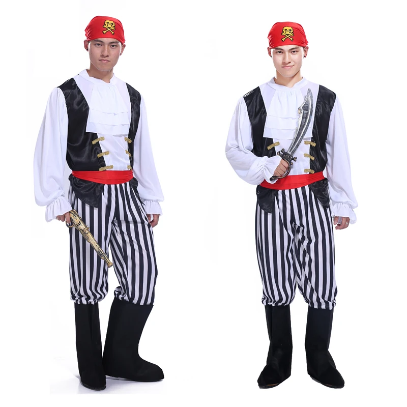 Маскарадный костюм на Хэллоуин для взрослых пиратский капитан Джек Пираты