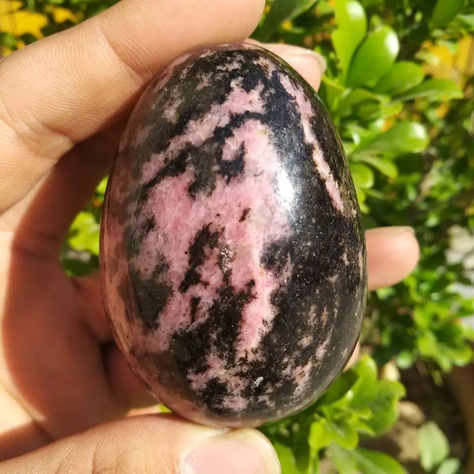 

Natural Red Tourmaline Quartz Crystal Sphere Egg Healing